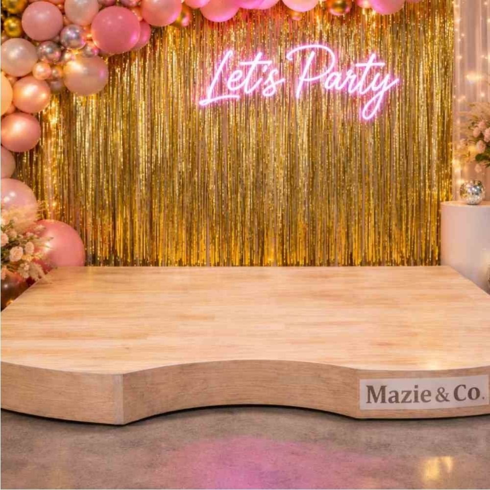 Event stage and platform hire for cake displays and feature areas